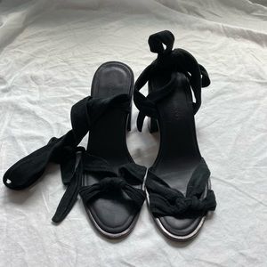 Zimmermann Suede Wrap Sandals